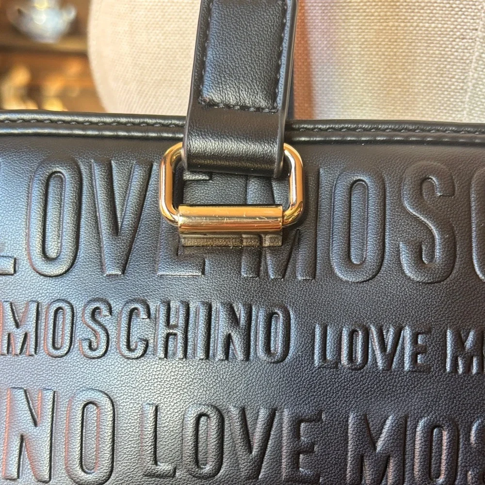 Love Moschino Black Embossed Shoulder Bag - Picture 6 of 16